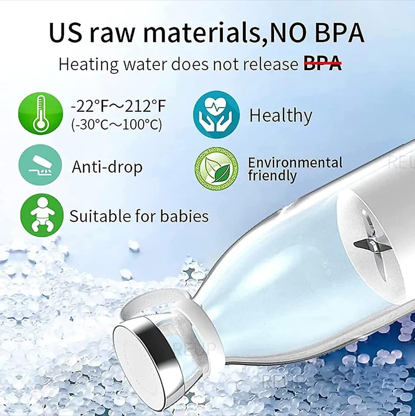 Rechargeable Portable USB Juicer Bottle Electric Mixer Blender Smoothie Maker Grinder -4 Stainless Steel Blades 30 watts 380ml For Fruits, Drinks, Shakes Sports, Travel, Outdoor, Gym, Kitchen